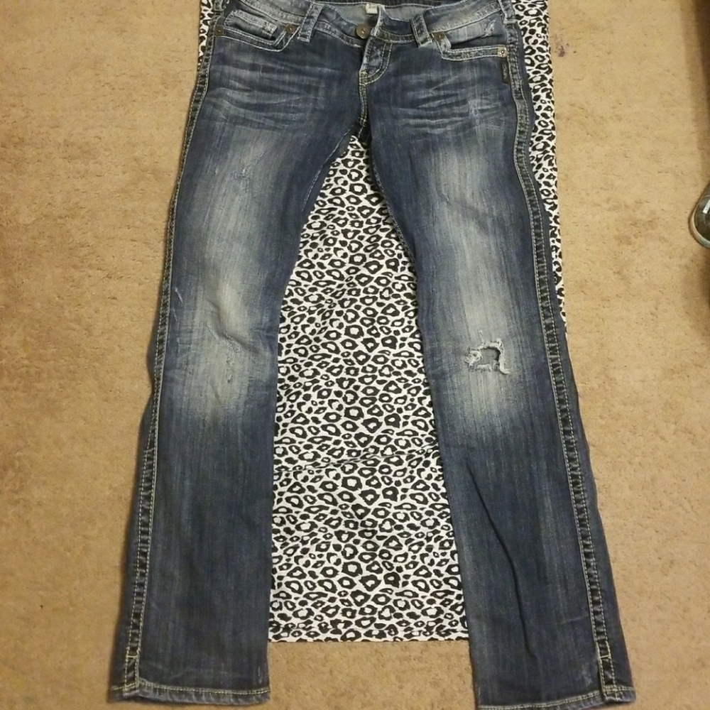 Silver jeans